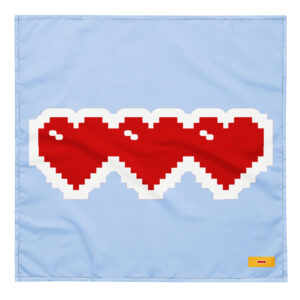 All-over print bandana "Love Meter"