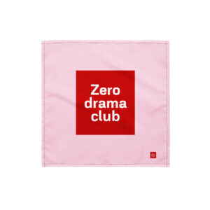 All-over print bandana "Zero drama club"