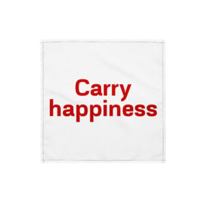 All-over print bandana "Carry happiness"