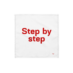 All-over print bandana "Step by step"