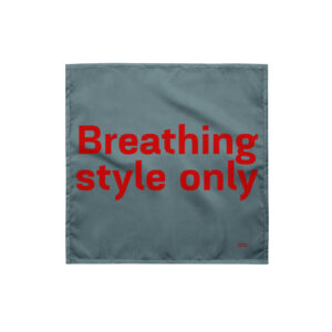 All-over print bandana "Breathing style only"