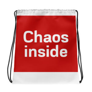 Drawstring bag "Chaos inside"