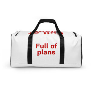 Duffle bag "Full of plans"