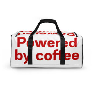 Duffle bag "Powered by coffee"