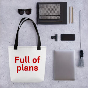 Tote bag "Full of plans"