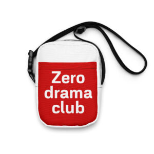 Utility crossbody bag "Zero drama club"
