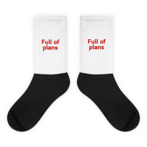 Socks "Full of plans"