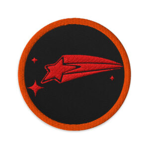 Embroidered patches "Falling Star"