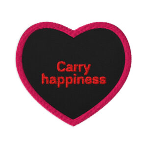 Embroidered patches "Carry happiness"