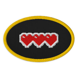 Embroidered patches "Love Meter"