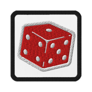 Embroidered patches "Lucky Roll"