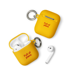 Rubber Case for AirPods® "Full of plans"