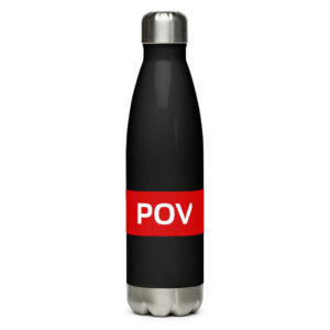 Stainless steel water bottle "POV"