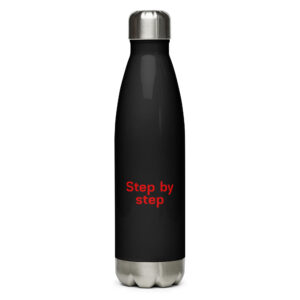Stainless steel water bottle "Step by step"