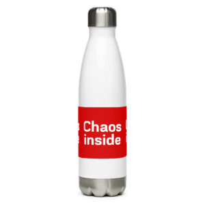 Stainless steel water bottle "Chaos inside"