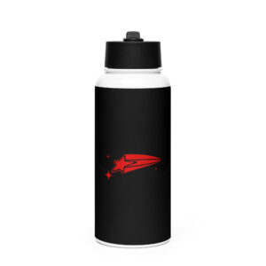 Stainless steel water bottle with a straw lid "Falling Star"
