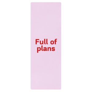 Yoga mat "Full of plans"