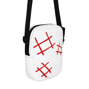 Utility crossbody bag "Abstract Lines"