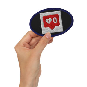 Embroidered patches "Zero Love"