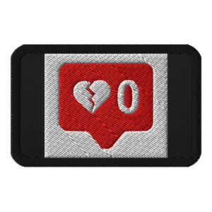 Embroidered patches "Zero Love"