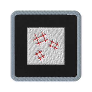 Embroidered patches "Abstract Lines"