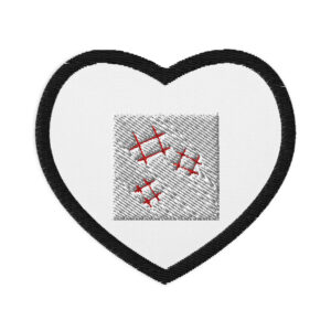 Embroidered patches "Abstract Lines"