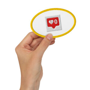 Embroidered patches "Zero Love"