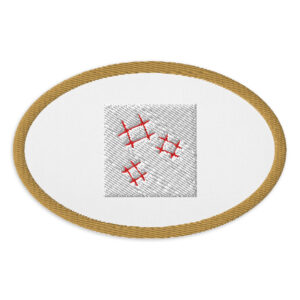 Embroidered patches "Abstract Lines"