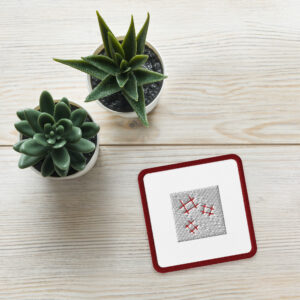 Embroidered patches "Abstract Lines"