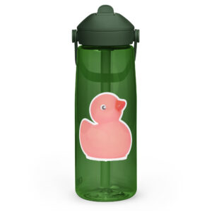 Flip straw water bottle