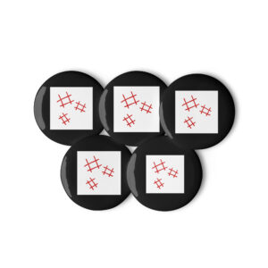 Set of pin buttons "Abstract Lines"