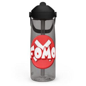 Flip straw water bottle