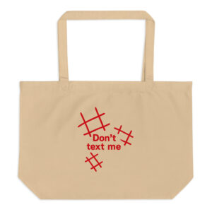 Large organic tote bag