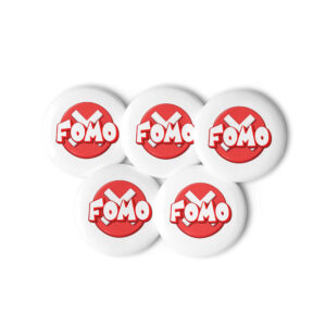 Set of pin buttons