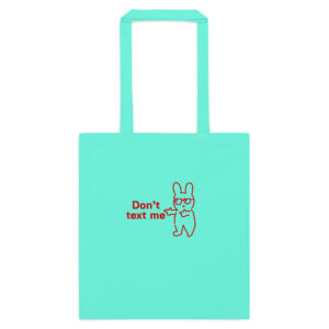 ANGRY BUNNY Cotton Market Tote