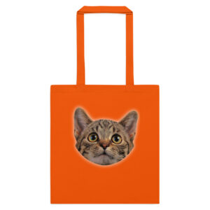 Curious Cat Cotton Shopper Tote