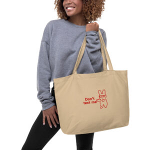 Oversized Organic Carryall — ANGRY BUNNY