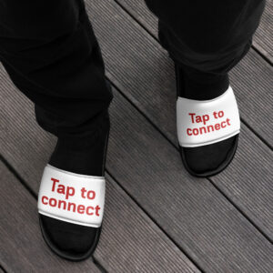 Men's Casual Poolside Slides "Tap to Connect"