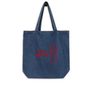 Organic Denim Shopper Tote — ANGRY BUNNY