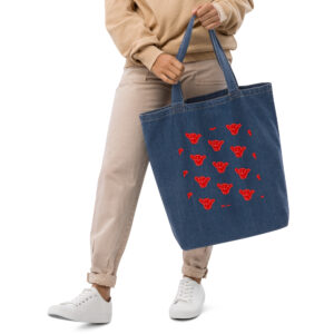 Organic Denim Market Tote — SHAKA VIBES