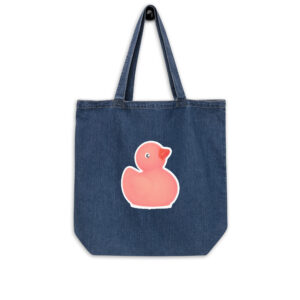 Organic Denim Market Bag Rubber Duck