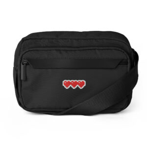 Urban Travel Crossbody Pixel Heart