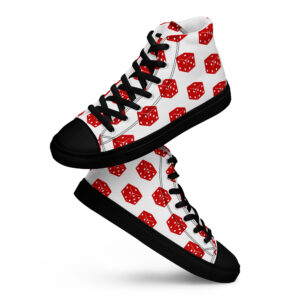 Dice Drop high top canvas shoes